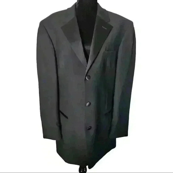 Ralph Lauren Mens Black Green Label Suit Jacket 44L - Picture 1 of 13